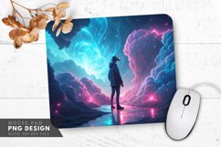Surreal VR Experience Radiant Clouds Mouse Pad PNG Design Product Image 1