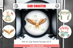 Car Coaster 4th of July Parade Product Image 1