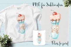 Cute Owl sublimation. Design for printing. Product Image 1