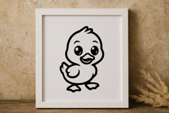 Cute Funny Duck SVG Product Image 1