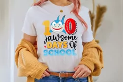 100 jawsome days of school SVG Design, 100 day of school SVG Product Image 1