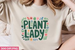 Plant lady PNG, Gardening Sublimation PNG Product Image 1