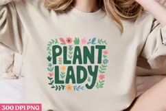 Plant lady PNG, Gardening Sublimation PNG Product Image 1
