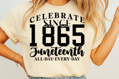 Celebrate since 1865 juneteenth all day every day SVG Product Image 2