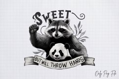 Funny Animals Quotes Sublimation, . Sweet but will throw Product Image 2