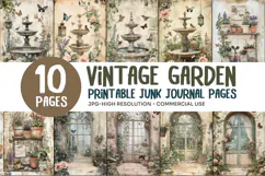 Vintage Garden Junk Journal Pages Product Image 1