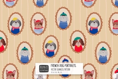 French Dog Seamless Pattern Product Image 1