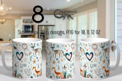 Valentine inscription | 8 scandi Sublimation Mug designs Product Image 1