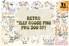 Retro Silly Goose PNG Bundle 11 Product Image 1