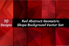Red Abstract Geometric Shape Backgrounds Vector Product Image 1