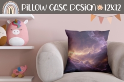 Abstract Pillow Case, Violet Pillow Design Product Image 1