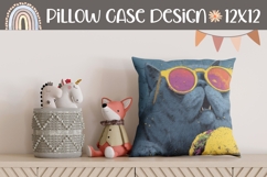 Funny Cat Pillow Case Design, Funny Pillow Template Product Image 1