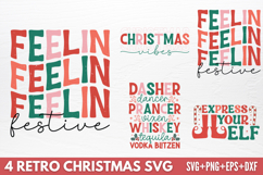 Retro Christmas Tshirt SVG Product Image 1