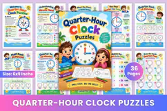 Quarter-Hour Clock Puzzles Product Image 1