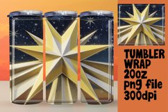 Playful 20oz Tumbler Template , 3D Xmas Product Image 1