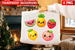 Cute Summer PNG | Kawaii Fruits, Frog &amp; Watermelon Sun Product Image 2