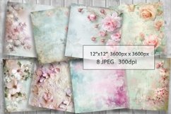 Floral Backgrounds. Digital Scrapbooking Papers Product Image 1