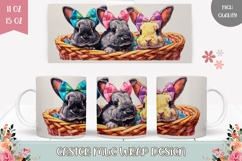 Funny Easter Bunnies Mug Design, Easter Mug Template Product Image 1