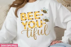 Bee you tiful PNG, Sunflower Quotes Sublimation PNG Product Image 2