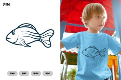 Fish SVG &amp; Clipart - Sea Animals Illustration Product Image 1