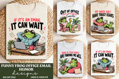 Funny Frog Email Humor PNG, Office Email Sarcasm Frog PNG, W Product Image 1