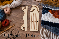 Pocket size rigid heddle loom shuttle horses digital downloa Product Image 1