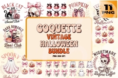 Coquette Halloween Vintage PNG Set Product Image 1