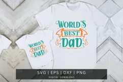 World's best dad SVG Design, Father's Day SVG Design Product Image 1