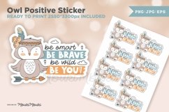 Owl Positive Sticker Product Image 1