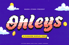 Ohleys Pixelated Font Product Image 1