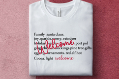 Welcome Words SVG, Merry Christmas SVG, Christmas Sweater Product Image 1