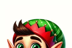 Christmas Elf Sublimation PNG | Digital Download for Card Product Image 2
