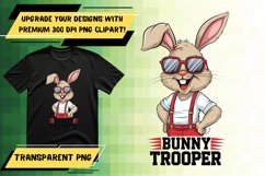 Vibrant PNG Design for Custom Tote Bags , Easter Bunny Product Image 1