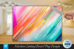 Vibrant Abstract Acrylic Paint Cutting Board PNG Design Product Image 1