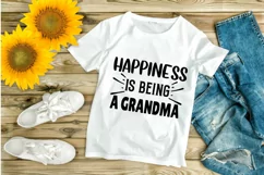 Happiness Is Being A Grandma SVG Design, Baby SVG Design Product Image 1