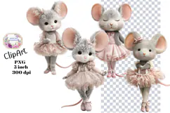 Mouse, Mice, Shabby Chic, Ephemera, PNG, Clipart Product Image 1
