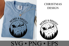Merry &amp; Bright Svg | Christmas svg | Shirt Svg Product Image 2