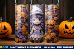 Halloween Tumbler Sublimation Wraps, Tumbler Halloween Product Image 2