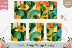 Abstract Mug Wrap Sublimation, Colorful Mug Sublimation Product Image 1