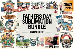 Funny Father’s Day PNG Bundle Product Image 1