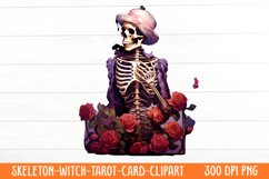 Skeleton Witch Tarot Card Clipart Product Image 1