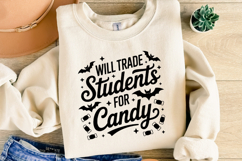Will trade Students for candy Svg | Halloween | Shirt Svg Product Image 1