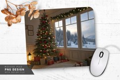 Cozy Christmas Scene Mouse Pad PNG Design Product Image 1