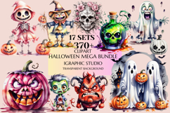 Huge Bundle, Halloween Mega Clipart Bundle, Fall Clipart Product Image 1