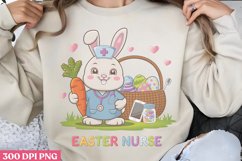 Easter Nurse PNG, Retro Nurse Easter Sublimation PNG Product Image 2