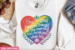 One small positive thought PNG, Retro Positive Sublimation P Product Image 2