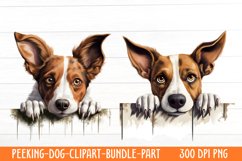Peeking Dog Collection Clipart Product Image 1