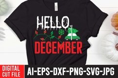 Hello December SVG Cut File Product Image 1