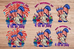 Patriotic Gnome July 4th Sublimation PNG Product Image 2
