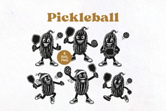 Pickleball SVG. Funny Pickle Mascot Characters Product Image 1